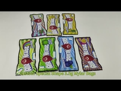 Impresión Personalizada Bolsas Mylar 3.5G 7G Troqueladas con Formas Irregulares y Cierre Ziplock