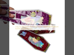 Bolsa Mylar Ziplock de 3.5g 7g 14g Comestible a Prueba de Niños de Papel de Aluminio para Galletas y Gomitas