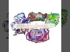 Muere Corte 3.5g Bolsa de plástico Gloss zipper Mylar para hierbas gomosas Envasado de dulces Proof de olor Superficie brillante