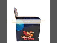 Caja de papel plegable para exhibición minorista personalizada de 3.5 g para embalaje de alimentos de cereales, frutas secas instantáneas, nueces y granos para el desayuno