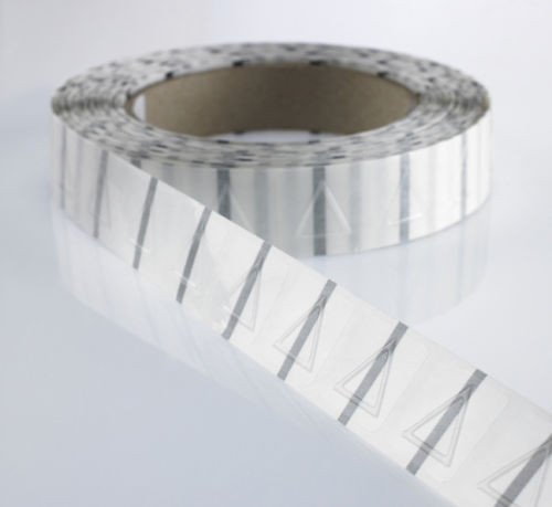 La manga clara reciclable del encogimiento del triángulo etiqueta la advertencia táctil para Blindman/las etiquetas engomadas