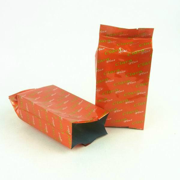 Modificado para requisitos particulares levántese las bolsitas de té que empaquetan colorido impreso con el escudete lateral