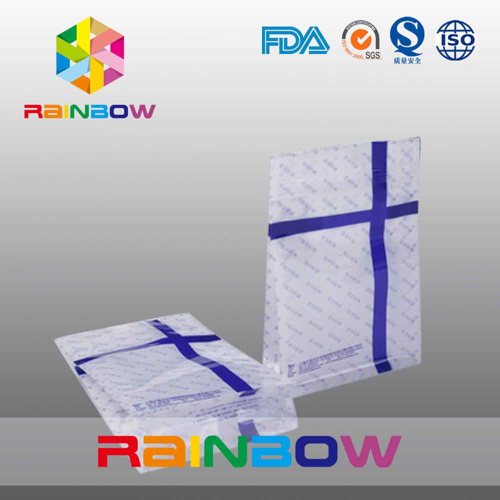 Bolsas plásticas impresas fotograbado de la parte inferior plana que empaquetan el resellado Ziplock de la categoría alimenticia