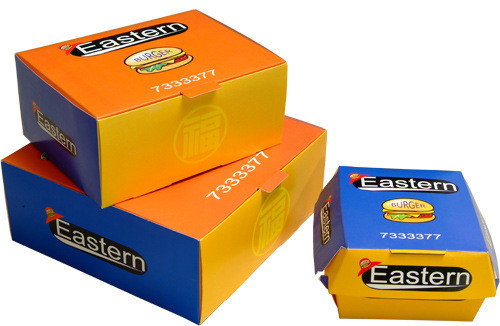 Caja de papel de Premiium que empaqueta con el diseño impreso aduana para el restaurante de los alimentos de preparación rápida