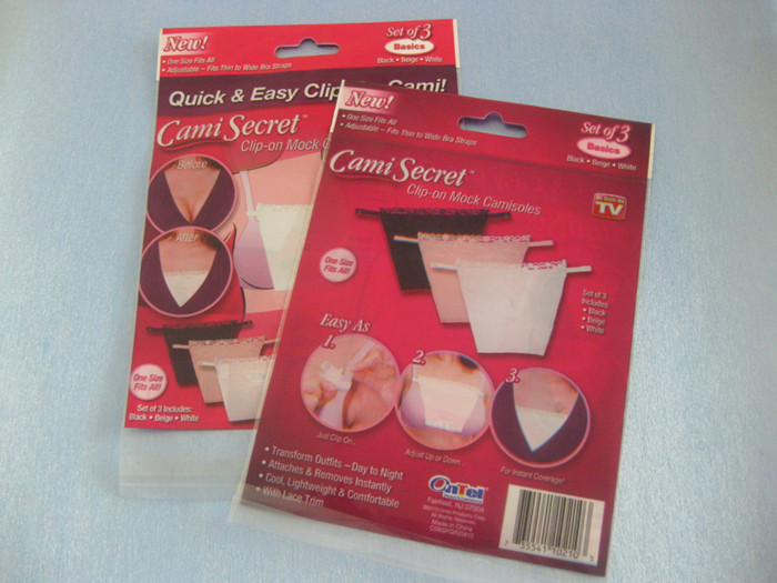 Bolsas plásticas plásticas rojas que empaquetan el bolso secreto de Cami para el sujetador, la ropa interior de las mujeres