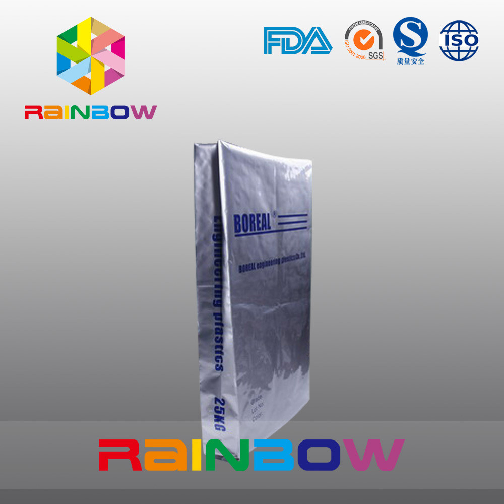 25kgs basan la bolsa del papel de aluminio del escudete para el empaquetado del polvo de la proteína