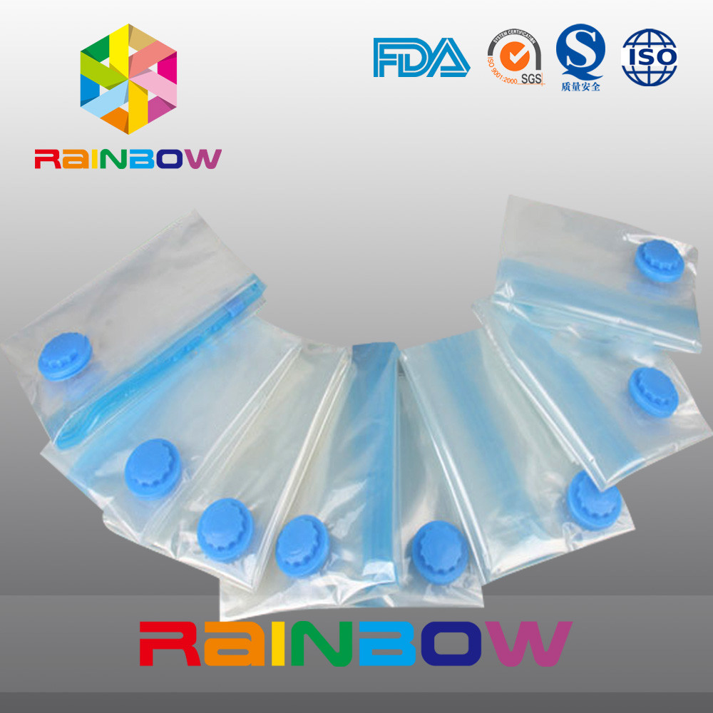 Limpie los bolsos del almacenamiento del sello de aire/los bolsos del ahorrador con la aspiradora del espacio para los edredones, el lecho y la ropa