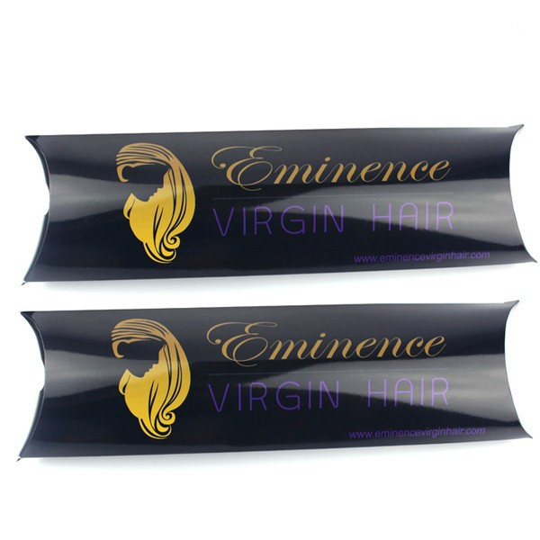 Caja de papel impresa aduana que empaqueta, caja de papel de la extensión del pelo de la extensión del pelo