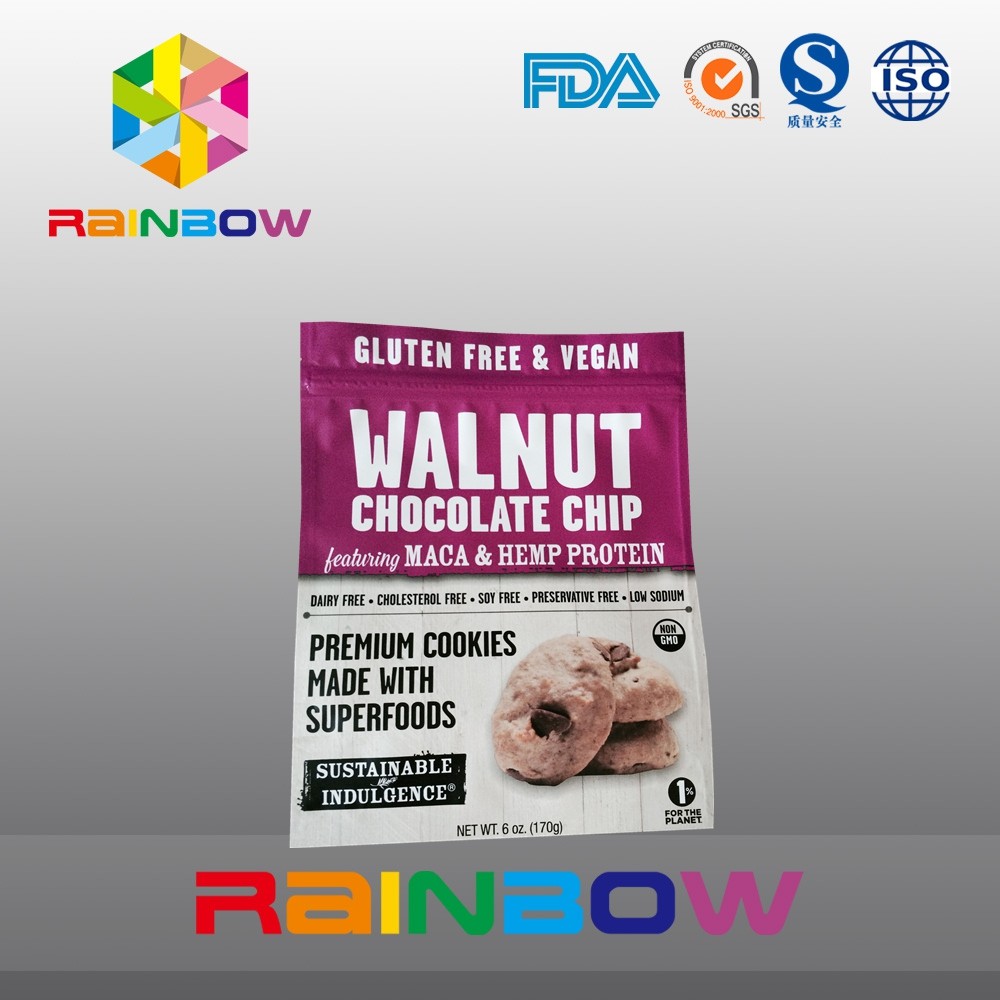 Bolsos de empaquetado superficiales suaves mates del Ziplock de Doypack de las galletas de la bolsa plástica