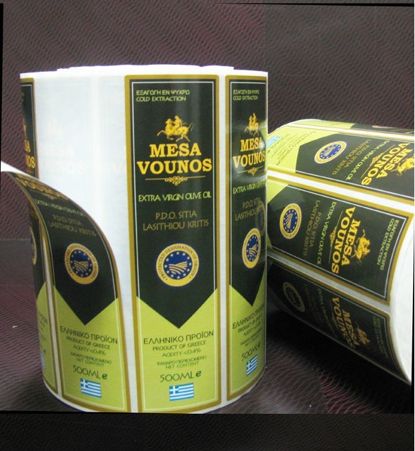 El sellado caliente crea la etiqueta de la botella para requisitos particulares del vino rojo/de la etiqueta autoadhesiva privada