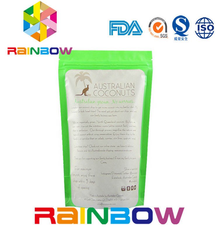 El Ziplock de empaquetado modificado para requisitos particulares del bolso del bocado para el empaquetado de las semillas se levanta el escudete inferior