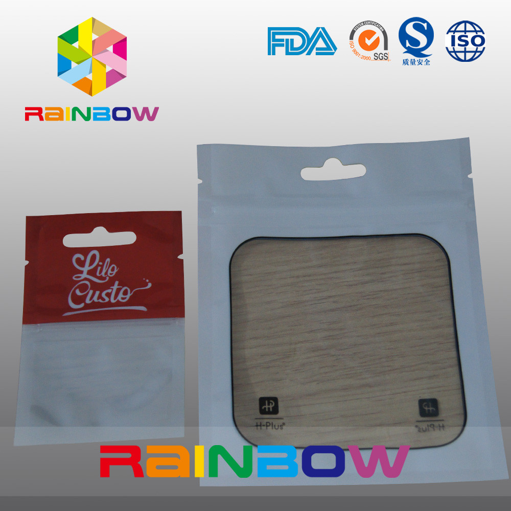 Bolsas plásticas del bolso Ziplock de Mylar que empaquetan con la ventana transparente para las mercancías