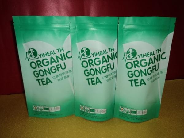 El ANIMAL DOMÉSTICO curvado agraciado/los bolsos de empaquetado del té de VMPET de Lipton/del PE coloca Up/stand encima del bolso para el té
