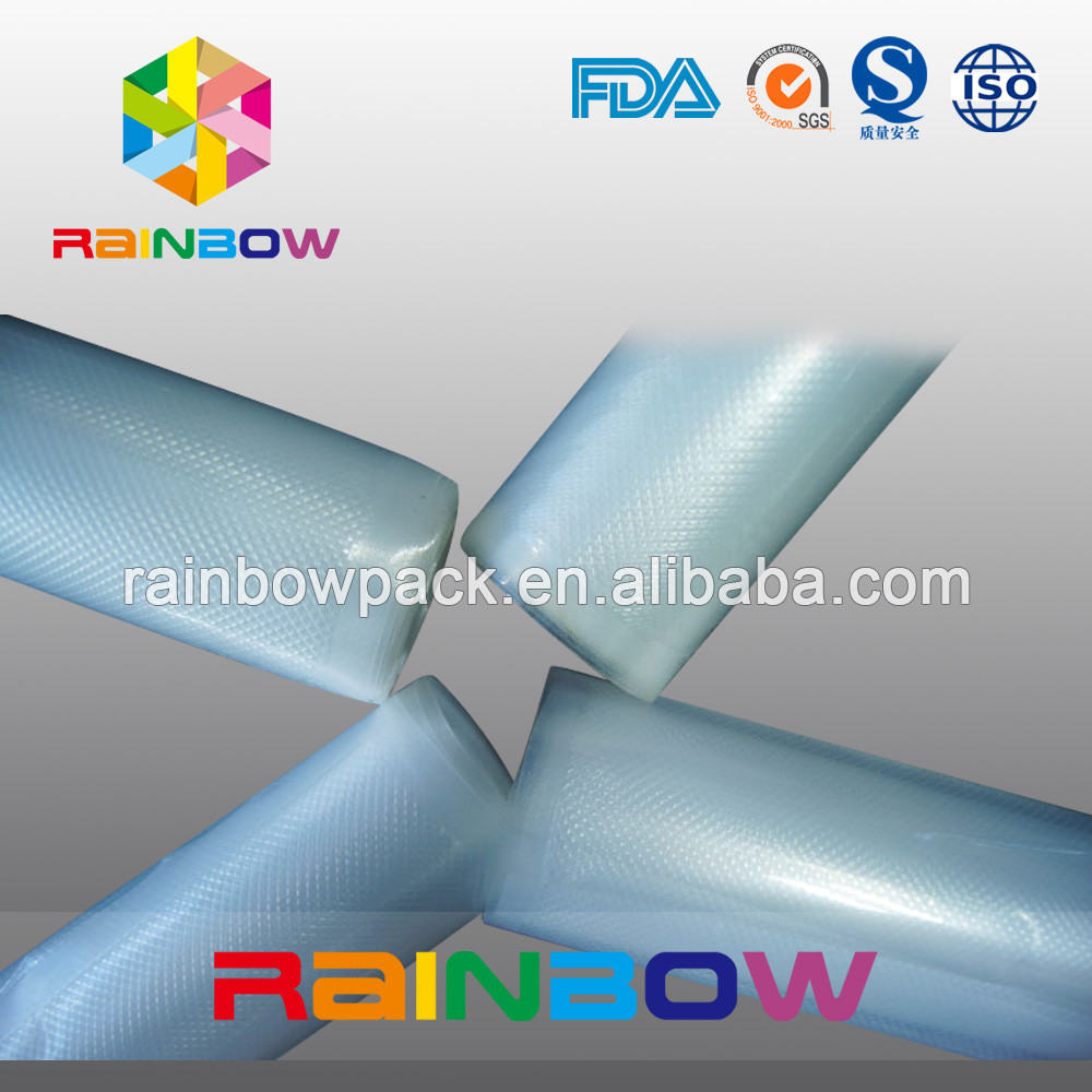 8"X50" Bolsas de ahorro de alimentos de vacío en relieve / bolsas de calidad alimentaria bajo vide