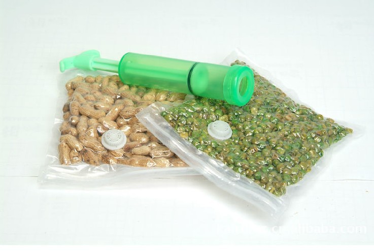 Bolsas de aire de bombeo de vacío laminadas de 3 lados Bolsas de sellado de vacío para alimentos para peces / vegetales