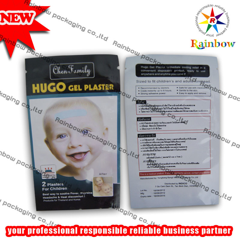 La hoja se levanta a prueba de humedad Ziplock reciclada las bolsas de la hoja para la comida