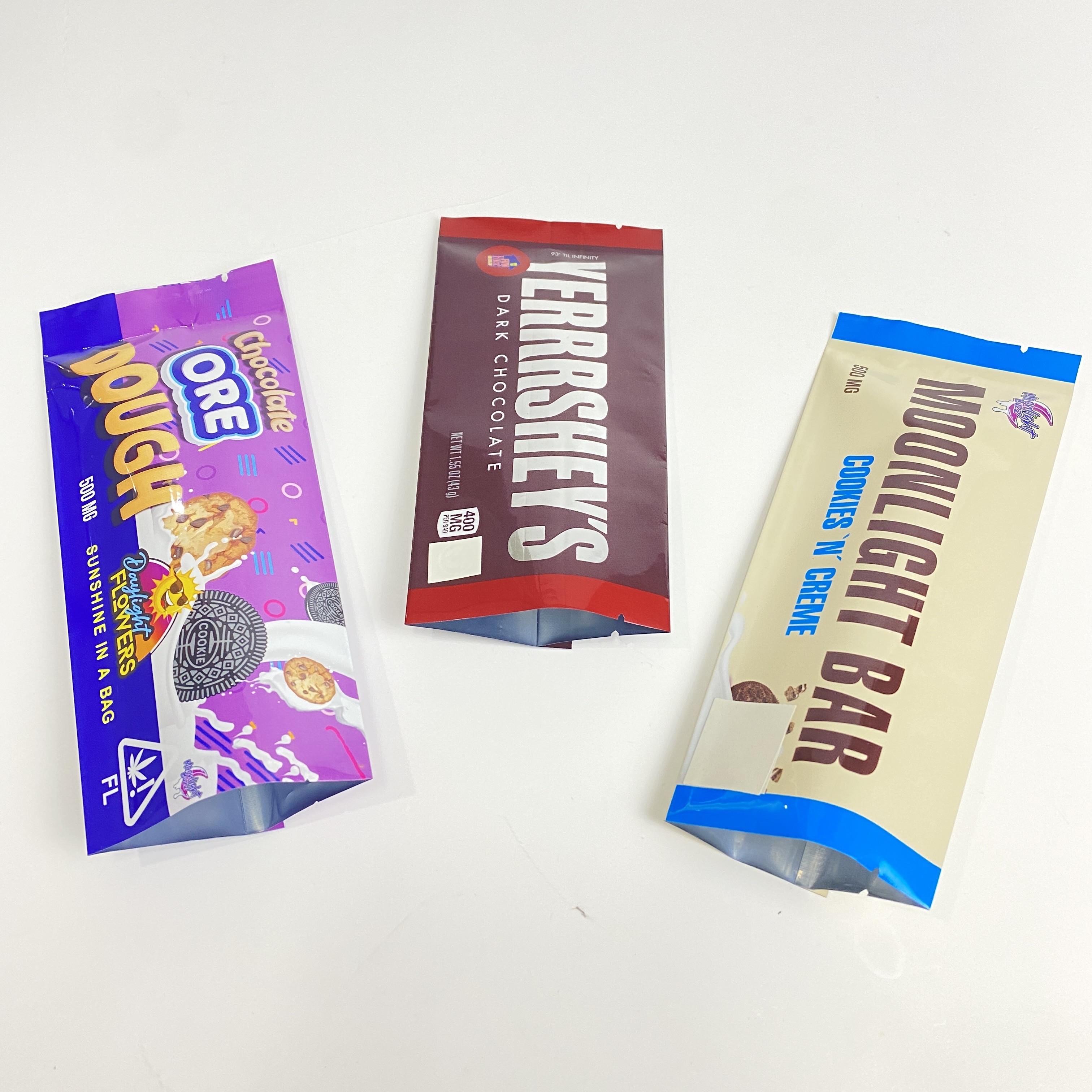 Bolsas de empaquetado de la semilla de encargo de Logo Back Sealed Bag Candy Gummies