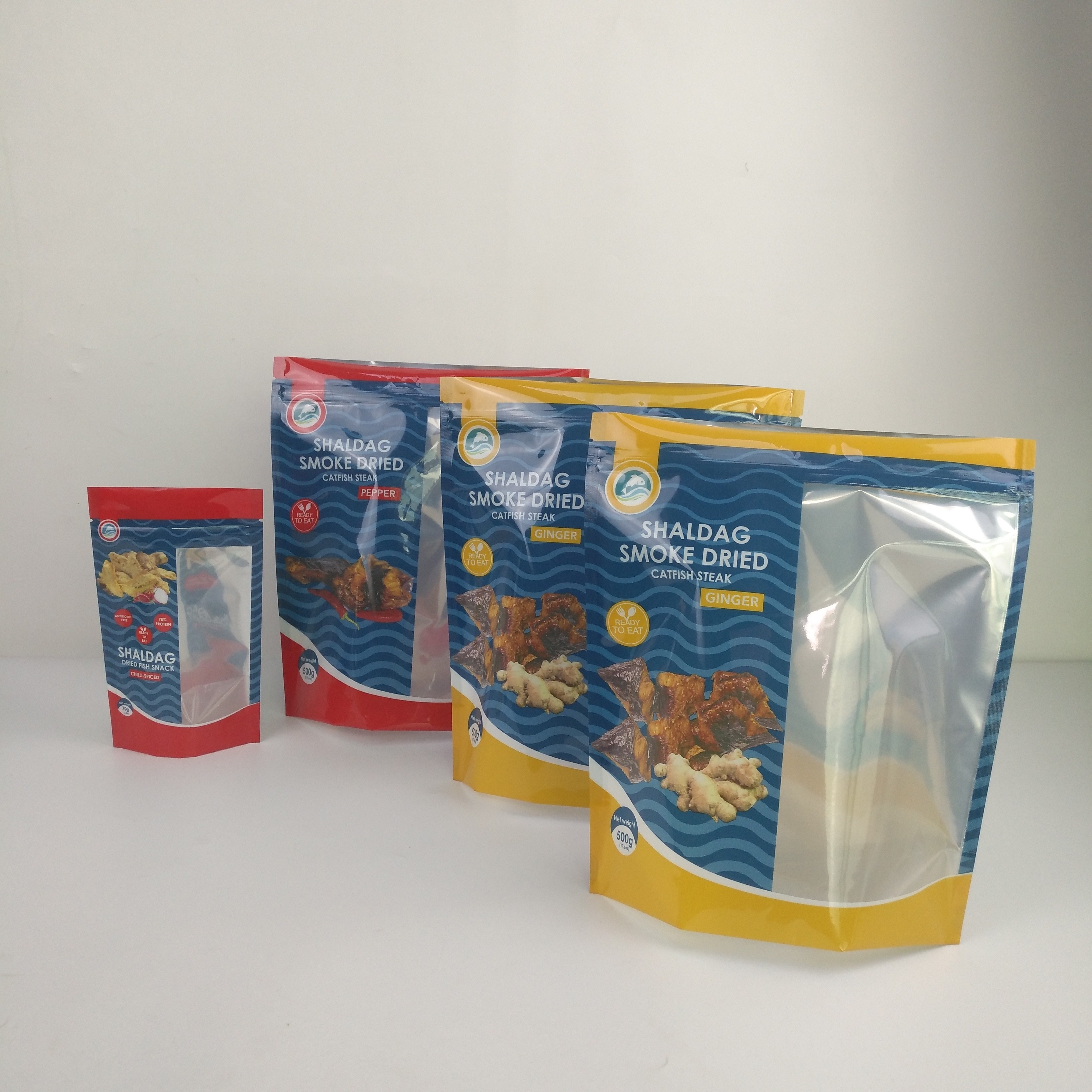 Levántese la hoja que el almacenamiento Ziplock de la comida de Mylar empaqueta la prueba a prueba de humedad del olor para el bocado