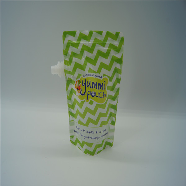 empaquetado reutilizable de las bolsas plásticas de los alimentos para niños 5oz aprobado por la FDA