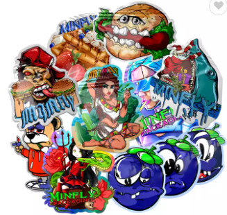 La forma especial comestible de la galleta del bolso 3.5g del acondicionamiento de los alimentos del tacto suave cortó con tintas los bolsos de Mylar