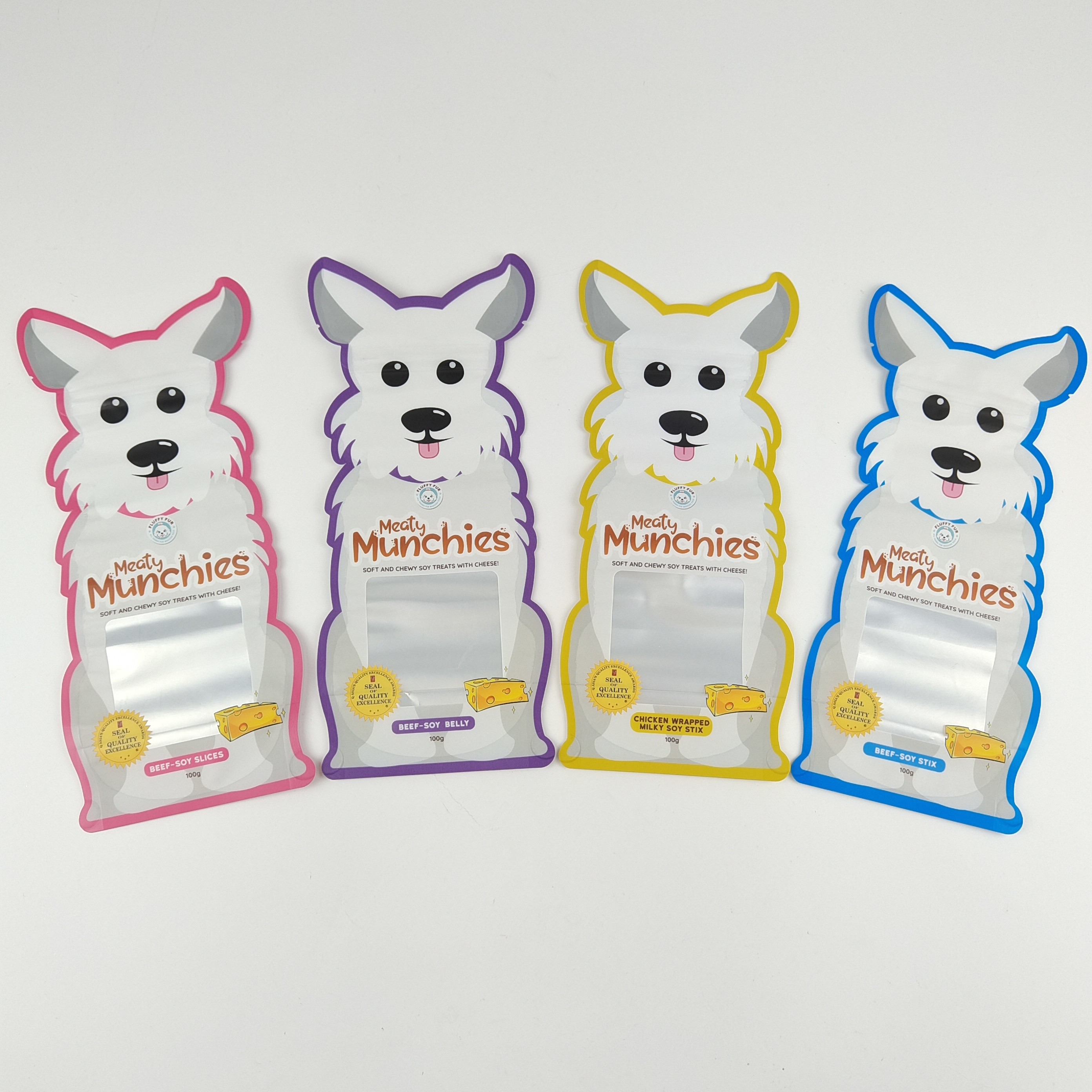 El holograma imprimió los bolsos troquelados irregulares formados de Mylar 3.5g - bolso a prueba de olores a prueba de niños 28g