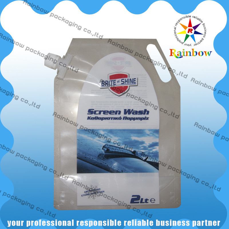 Bolsa clara del canalón del animal doméstico que empaqueta con el agujero de la caída para los refrescos