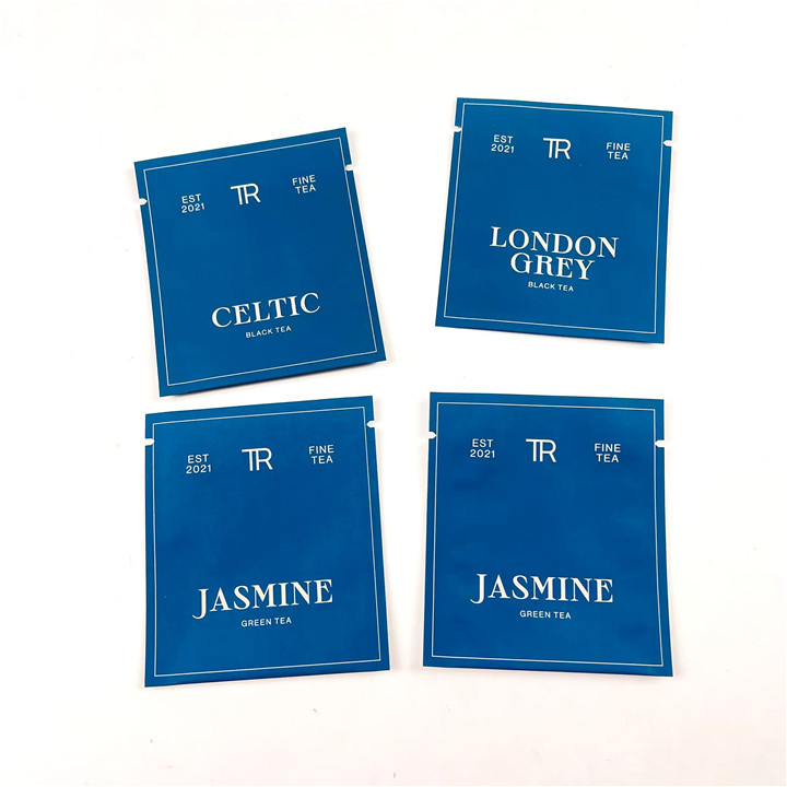 500Ppcs que empaqueta imprimiendo los bolsos de Mylar para las bolsas negras del sellado caliente del té verde