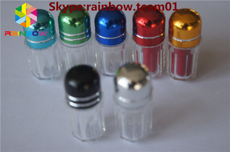 Botella de píldoras sexuales con tapa de anillo/ recipiente en forma de cápsula