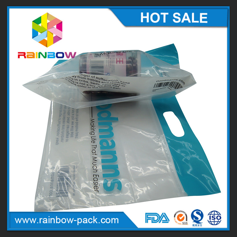 el bolso ziplock de los alimentos del acondicionamiento de la cremallera-cerradura del resbalador plástico reutilizable de encargo de los bolsos con el logotipo se levanta el frente claro del bolso