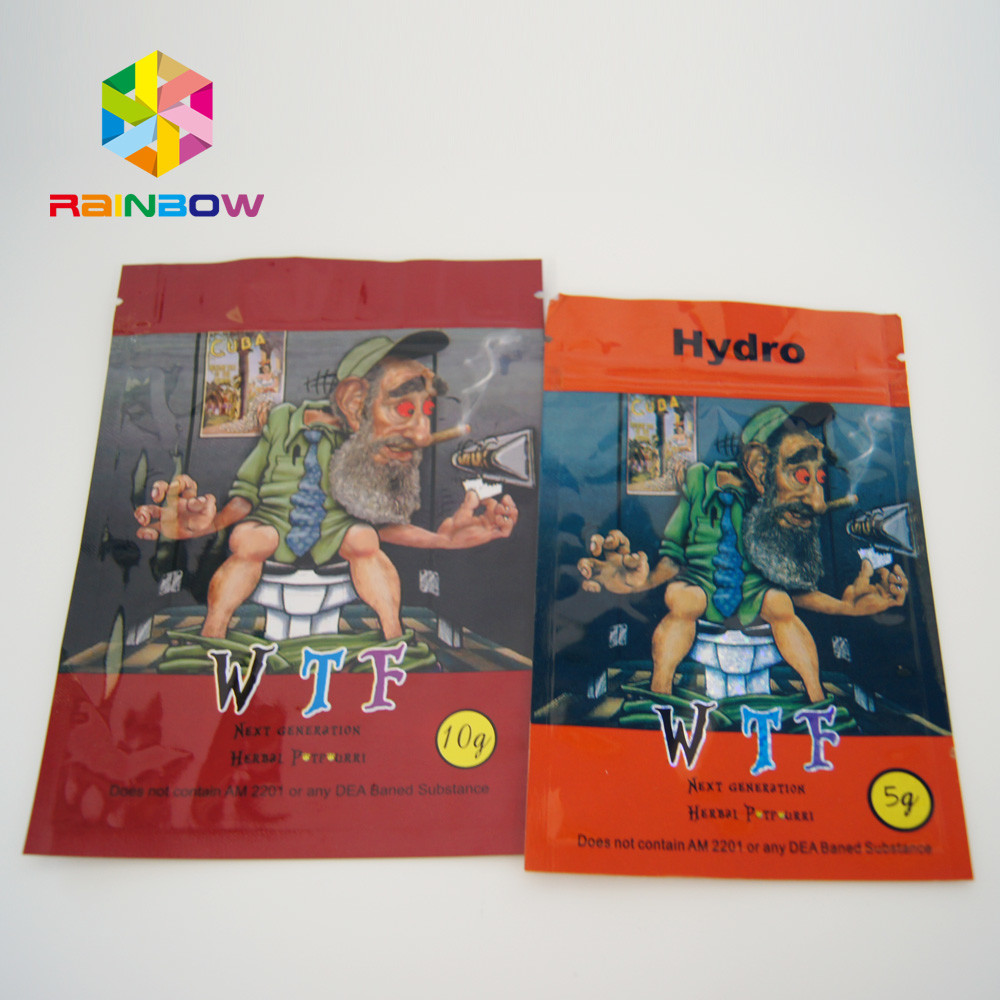 El pequeño sellado caliente de la hoja del polvo químico dulce de Canabis empaqueta con las muescas de la cremallera y del rasgón