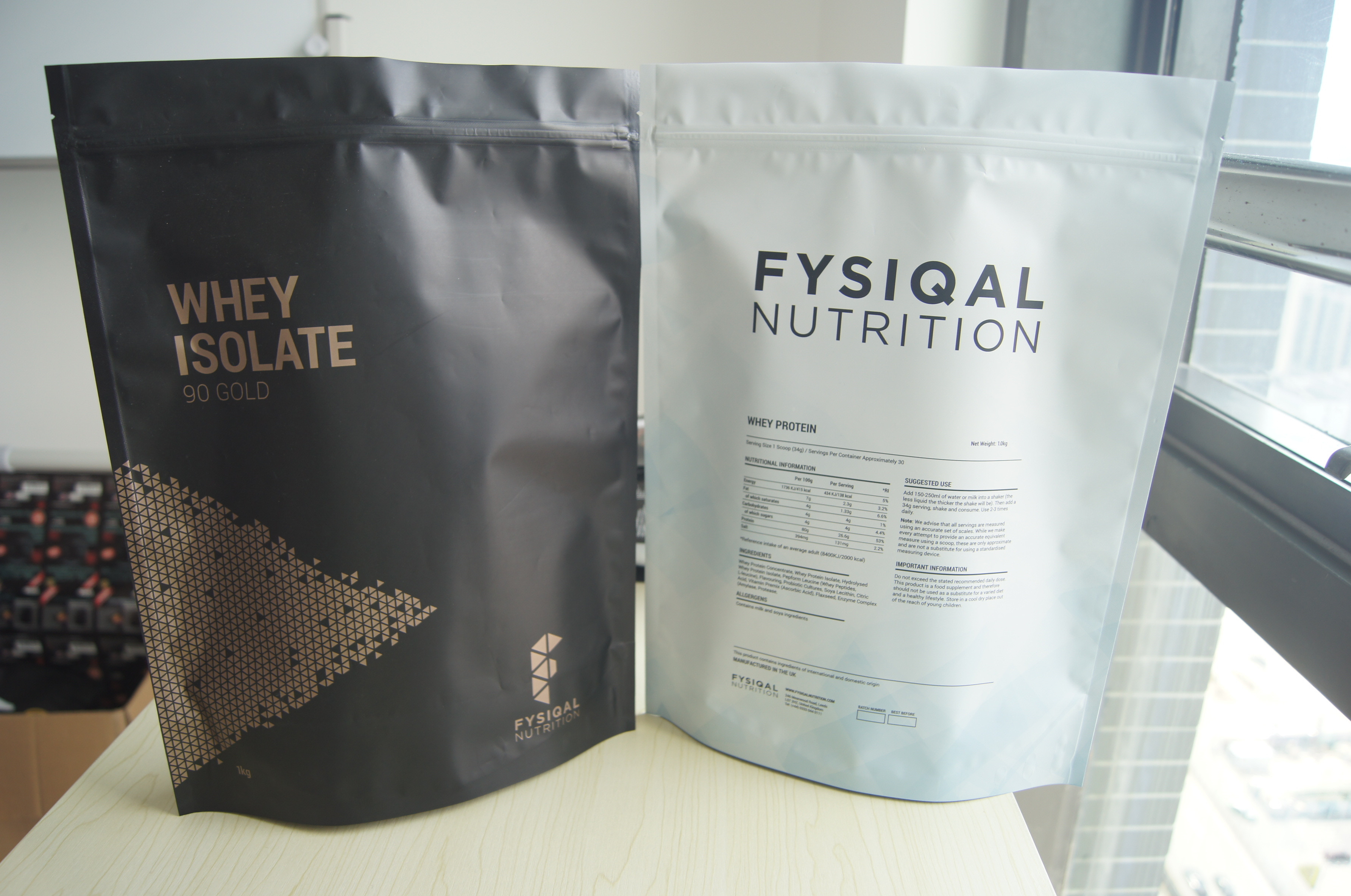 Levántese los bolsos de polvo de la proteína del papel de aluminio para 480g