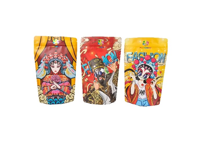 El almacenamiento del postre de la nuez del caramelo del cacahuete de la comida se levanta bolsos de la comida de Mylar con el Ziplock que se puede volver a sellar