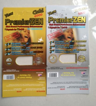 Tarjeta de empaquetado de la ampolla de la caja de papel del sexo de Premierzen que empaqueta el SGS enumerado