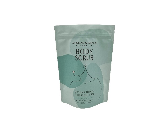 Impresión digital Bolsa Stand Up personalizada Bolsa de embalaje a prueba de agua para el exfoliante corporal