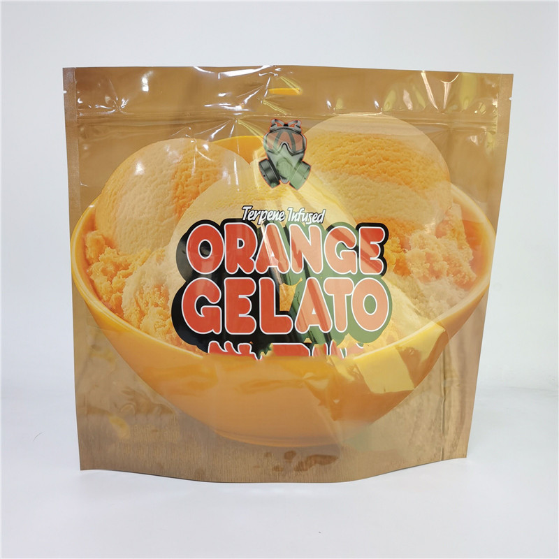 Bolso de impresión digital 3.5G 1LB Soft Touch Bolso holográfico de alta barrera de olor a prueba de niños