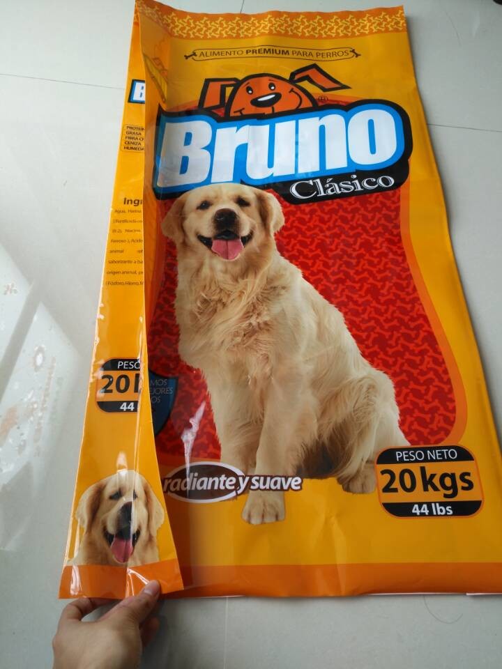 Escudete lateral de empaquetado del bolso del escudete de la bolsa del almacenamiento lateral de la comida para el pienso de animal doméstico