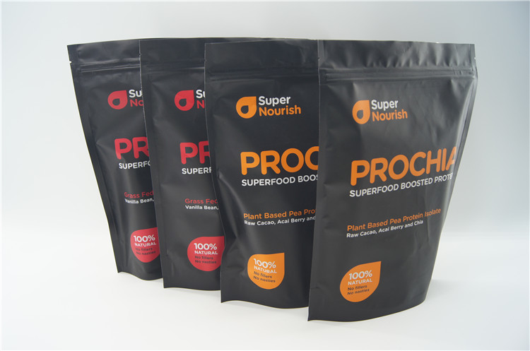 La categoría alimenticia se levanta la bolsa con la cremallera para el empaquetado del polvo de la sacudida