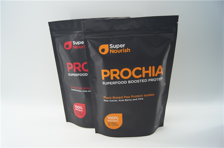 Matt imprimió el bolso de polvo de la proteína/el papel de aluminio de aluminio se levanta bolsas de la cremallera