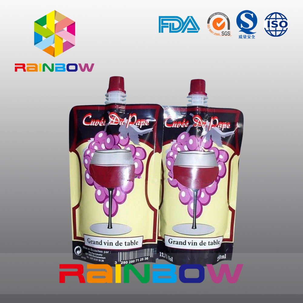 Los alimentos para niños reutilizables empaqueta/la bolsa de los alimentos para niños que empaqueta con el tubo y la cuchara del canalón