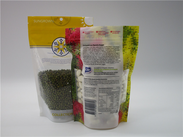 bolso de empaquetado de mylar de la hoja de la comida del bolso del suplemento alimenticio con la cerradura de la cremallera para el polvo de la proteína