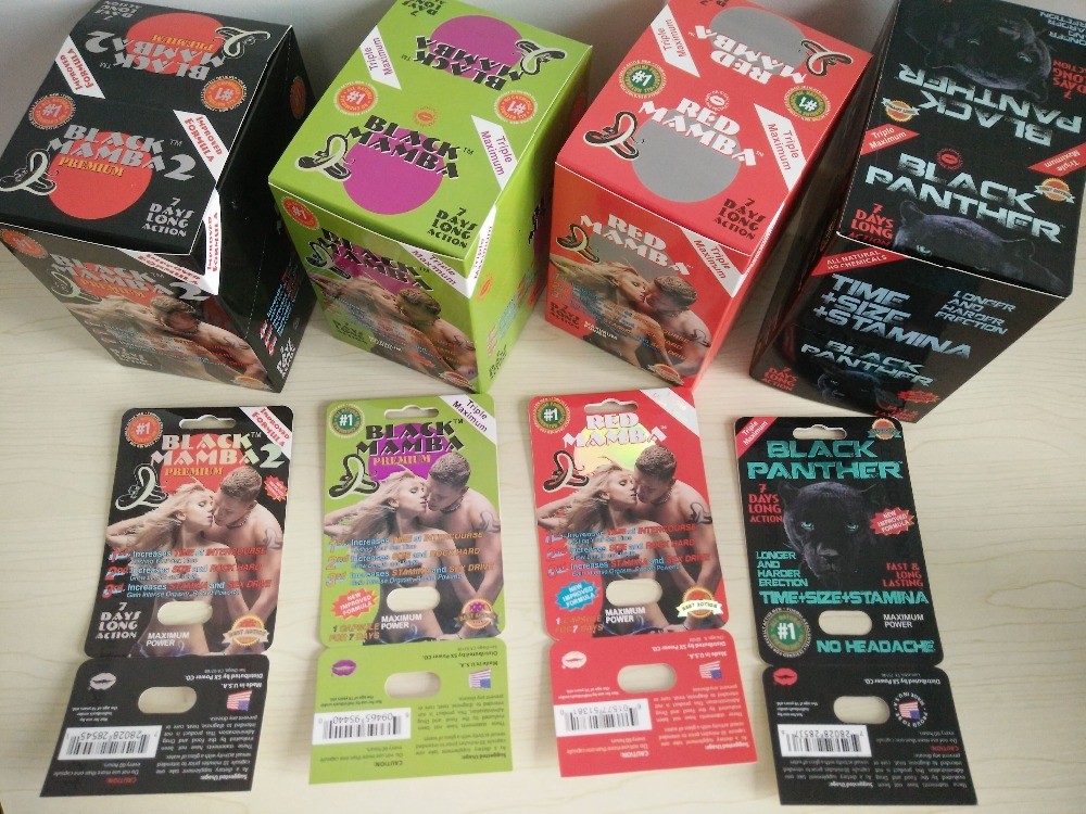 Píldoras masculinas del aumento del rinoceronte caliente de la venta que empaquetan la caja de la tarjeta y de presentación con el efecto 3D