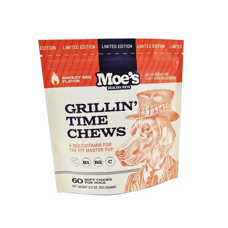 Saco de comida para animales con muesca de lágrimas para perros