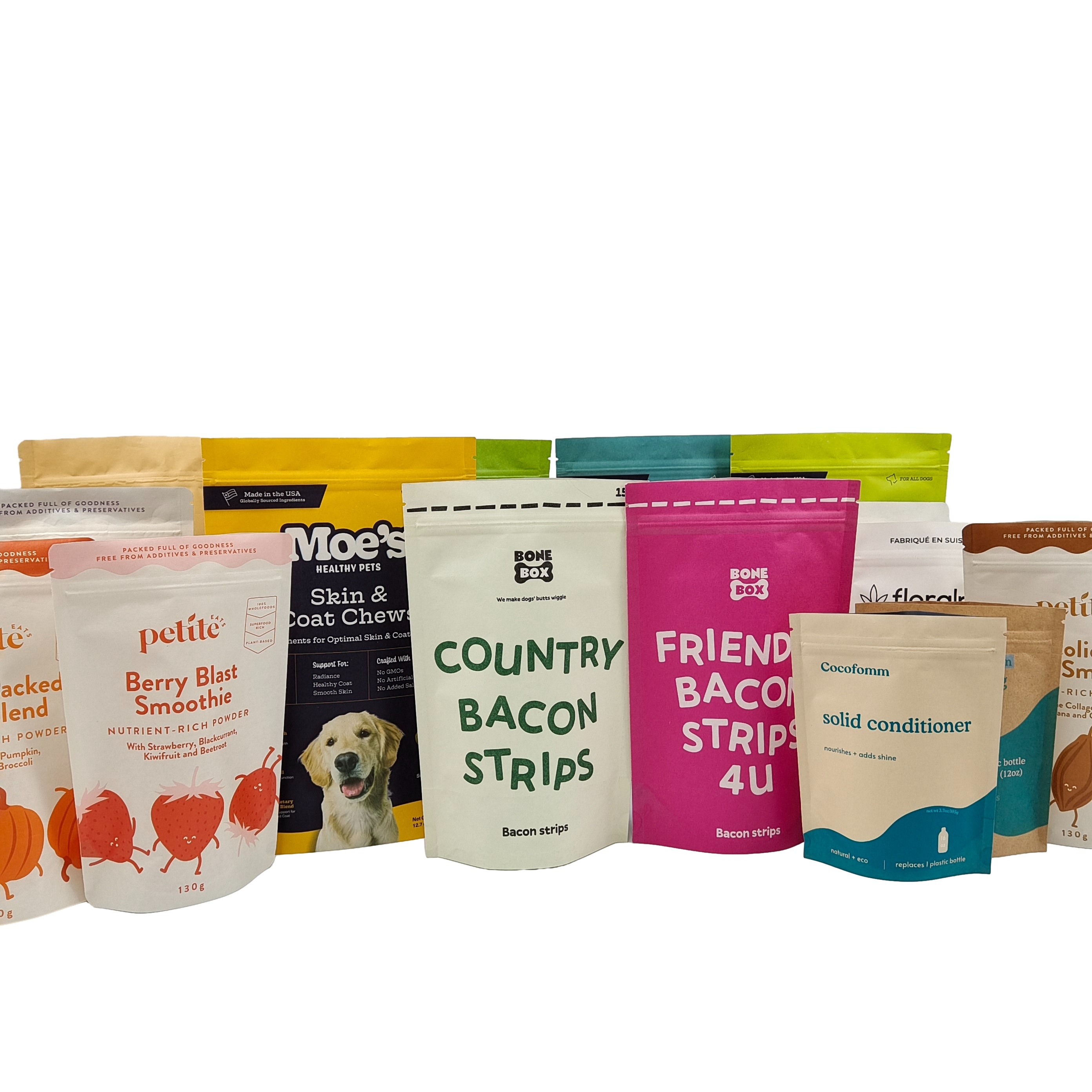 Venta al por mayor de bolsas de plástico de calidad alimentaria de alta calidad de papel kraft biodegradable y reciclable