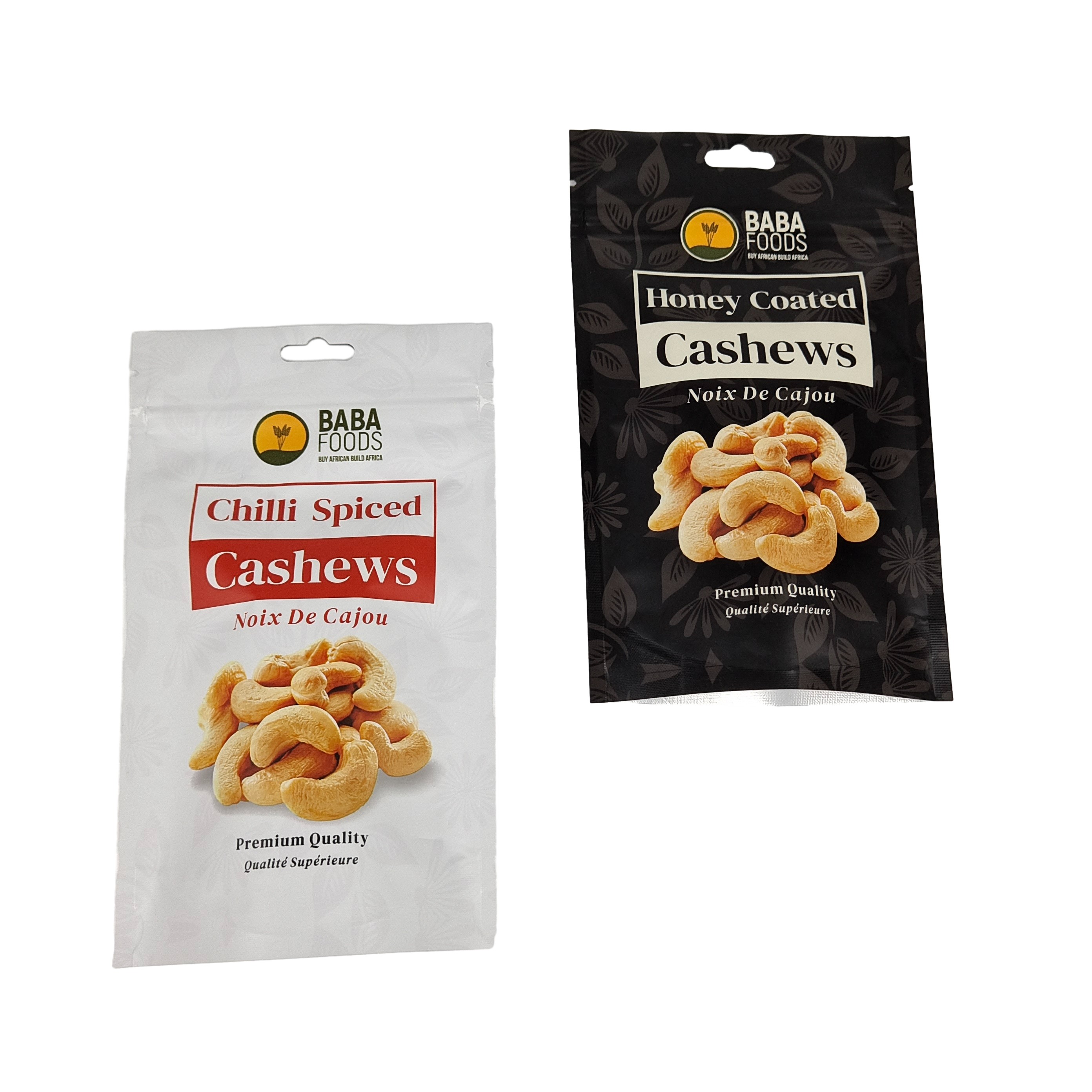 Laminado Bolsa de alta calidad para alimentos Bolsa Mylar Custom Stand Up Ziplock Snack Bolsa con cremallera Embalaje