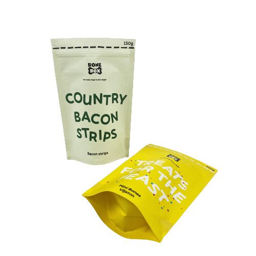 Bolsa de embalaje biodegradable de granos de café Bolsa de papel kraft reciclable Bolsa de café de pie