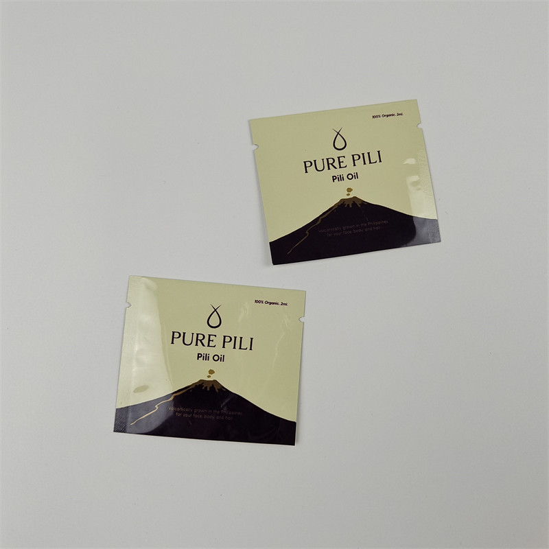 Bolsa de embalaje de cosméticos profesionales de 10 colores en bolsa plana Muestras gratuitas