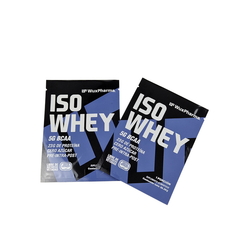 Embalaje de bolsas de papel de aluminio de sello de tres lados Guarde sus paquetes de muestras de energía de suplemento de 10 g