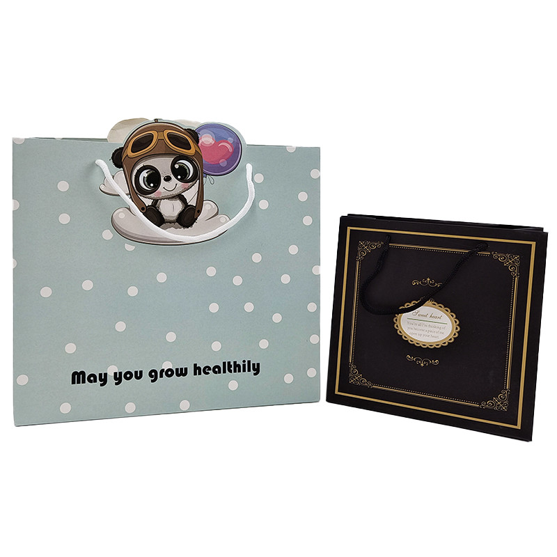 Correa de papel Correa Kraft Bolsa de papel Mano Bolsa de cuerda Acepta personalización Color Embalaje de papel retorcido