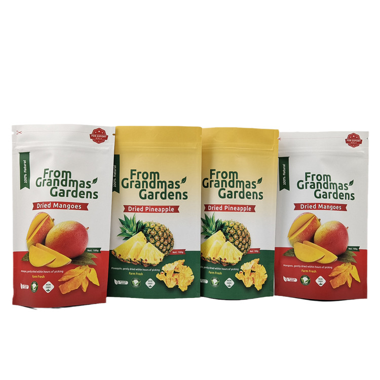 Logotipo personalizado Bolsas de papel Kraft Stand Up Bag de grado alimenticio biodegradables a prueba de olor con logotipo