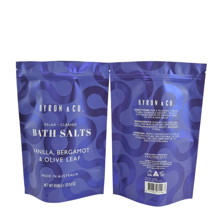 Bolsas para alimentos de papel Kraft Ziplock Stand Up Pocket